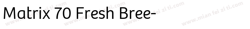Matrix 70 Fresh Bree字体转换